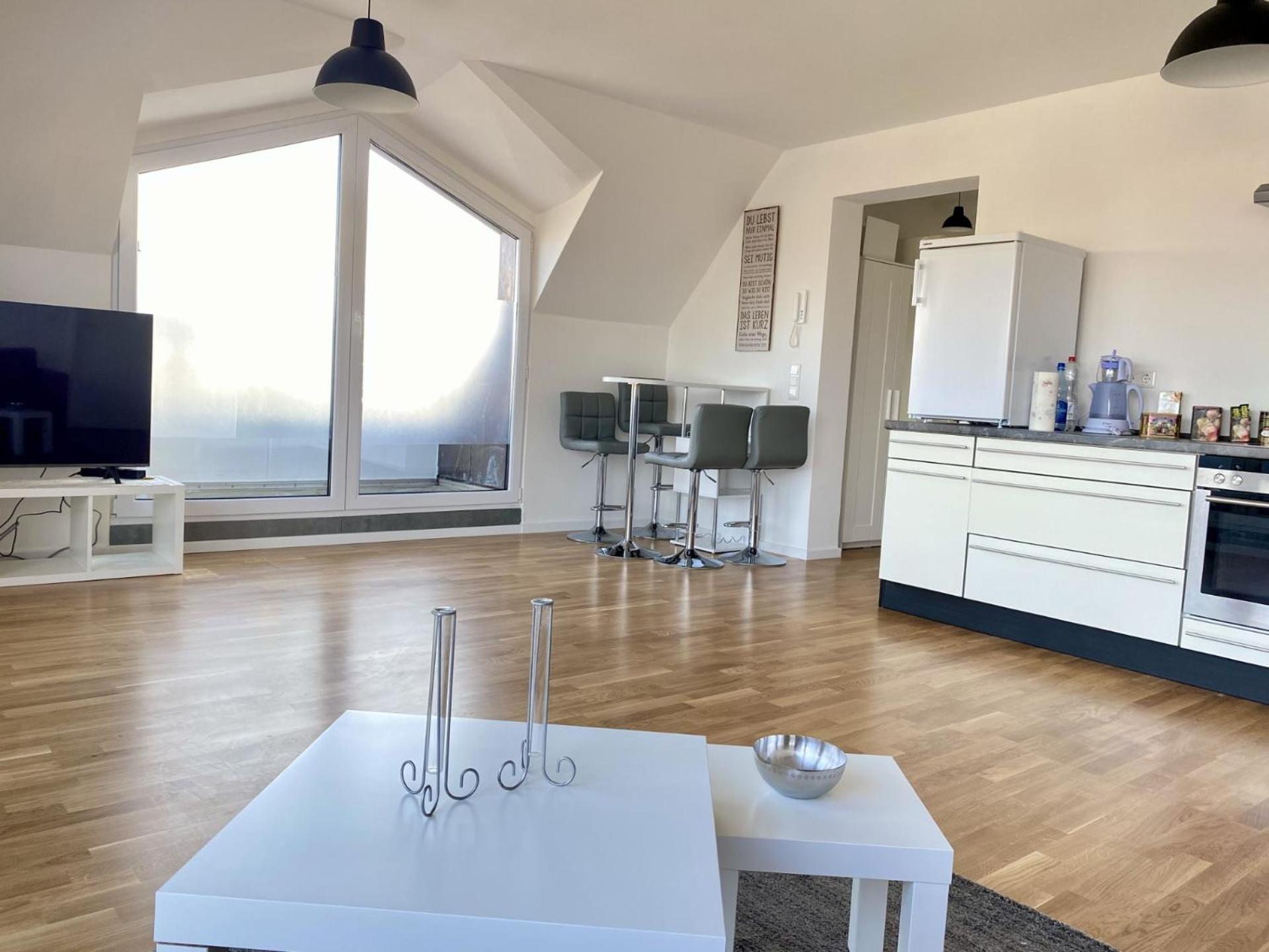 Schoenes Erwachen Im Frankfurter Penthouse Frankfurt nad Mohanem Exteriér fotografie